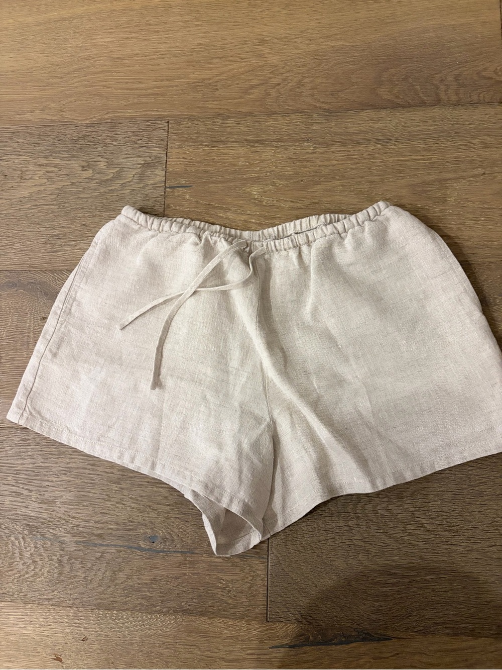 Reformation Beige Linen Drawstring Women’s Shorts size XS